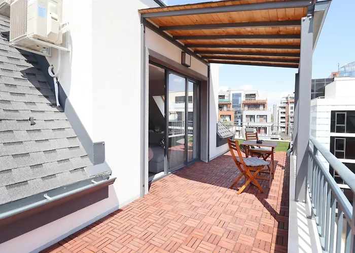 New Skyline 1bdrm Free Parking & Terrace アパート ソフィア