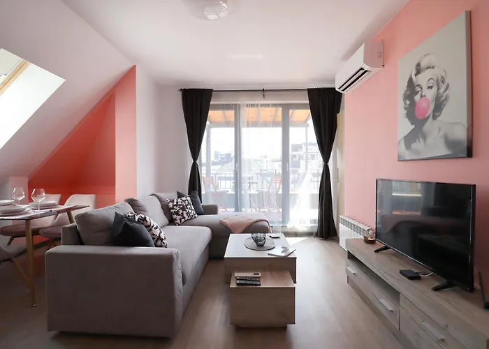 New Skyline 1bdrm Free Parking & Terrace ソフィア